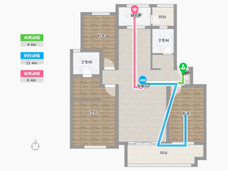 山东省-枣庄市-绿城·明月江南-110.28-户型库-动静线