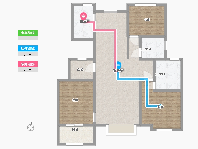 山东省-潍坊市-华夏天元-102.40-户型库-动静线