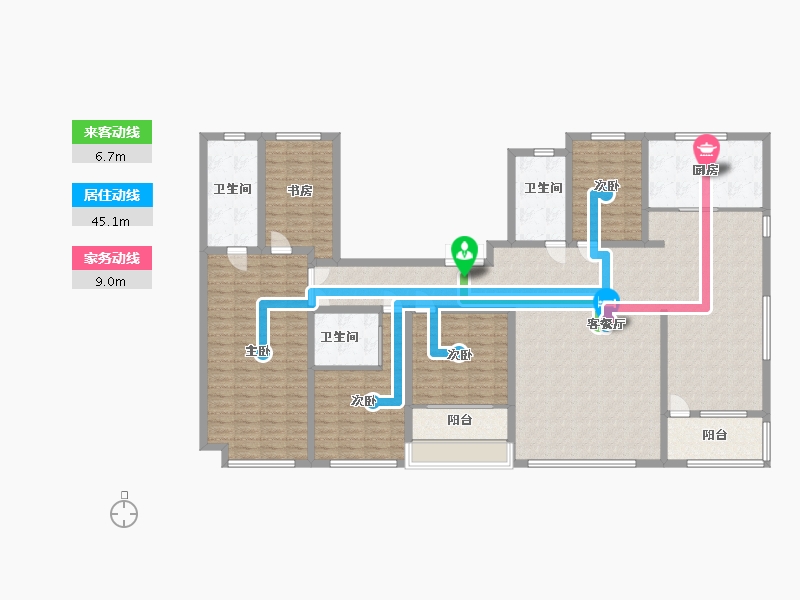 山东省-潍坊市-潍坊港商业综合中心-195.58-户型库-动静线