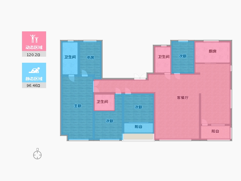 山东省-潍坊市-潍坊港商业综合中心-195.58-户型库-动静分区