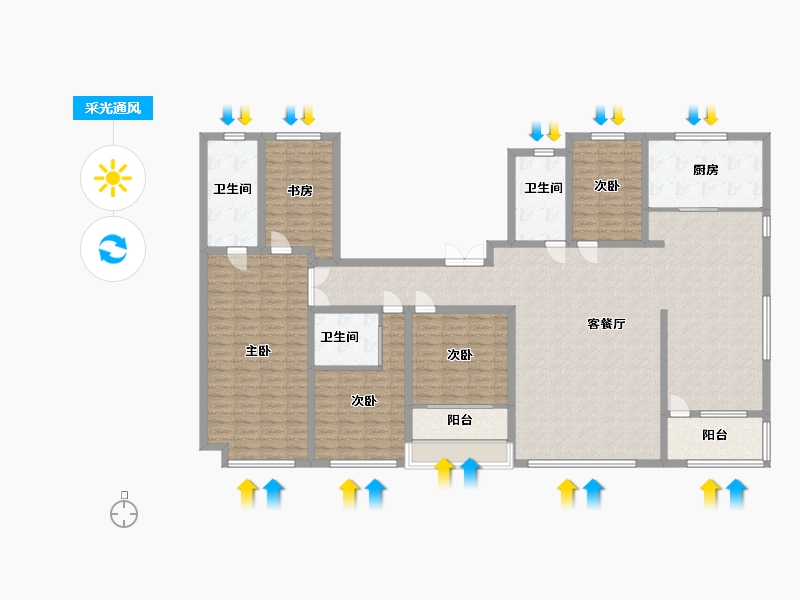 山东省-潍坊市-潍坊港商业综合中心-195.58-户型库-采光通风