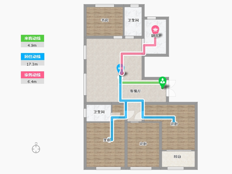 山东省-潍坊市-华安凤凰嘉苑-110.20-户型库-动静线