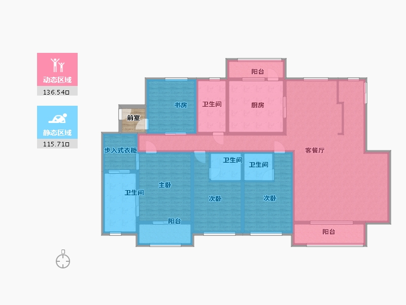 山东省-青岛市-青建悦廷-232.01-户型库-动静分区