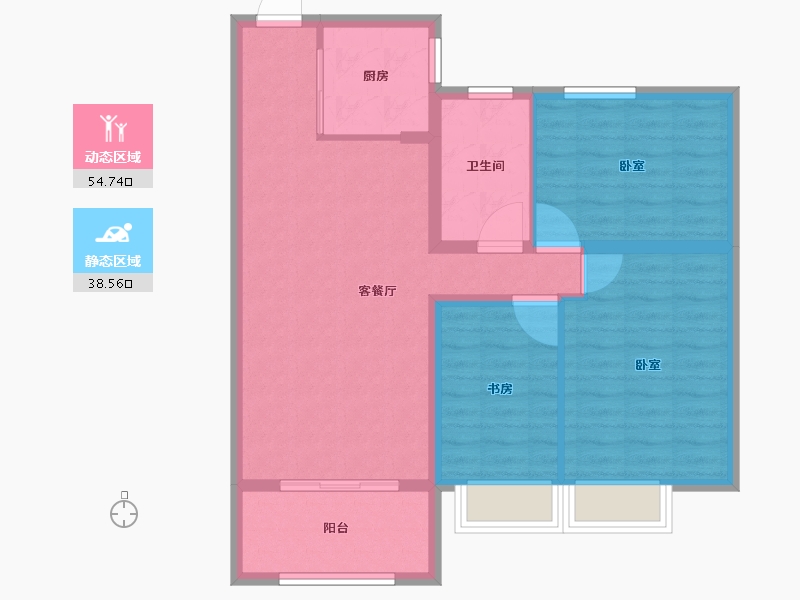 山东省-烟台市-万城华府-83.94-户型库-动静分区