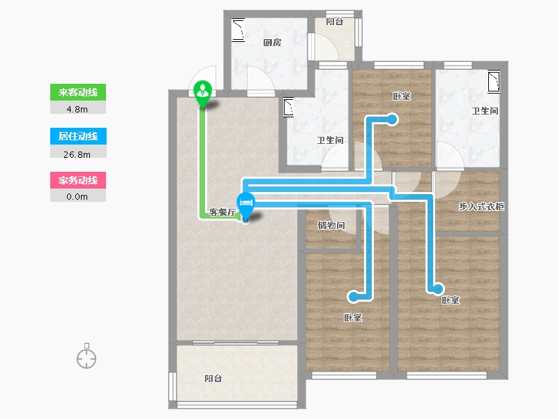 山东省-菏泽市-恒大绿洲-108.06-户型库-动静线