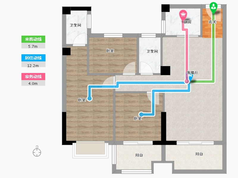 福建省-漳州市-兴博广场-80.14-户型库-动静线