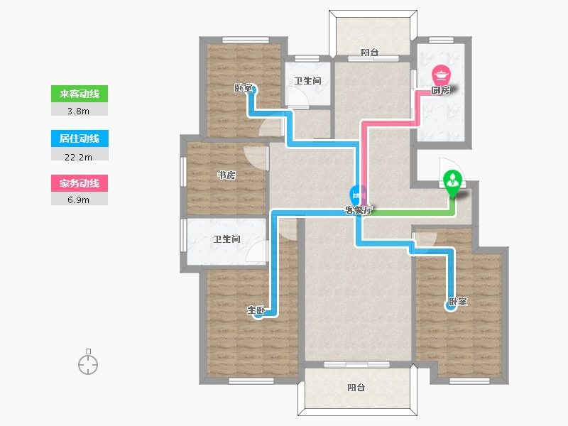 山东省-枣庄市-水发·颐和园-120.02-户型库-动静线