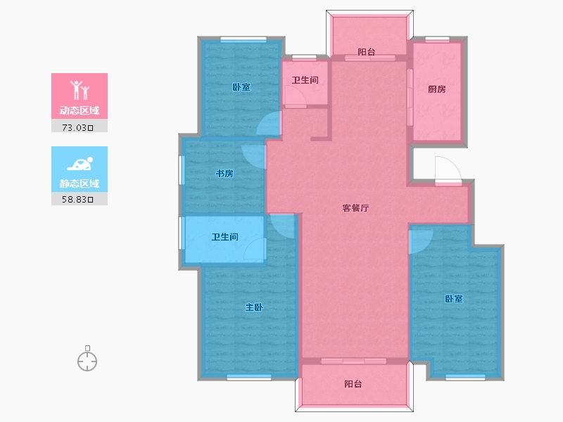 山东省-枣庄市-水发·颐和园-120.02-户型库-动静分区