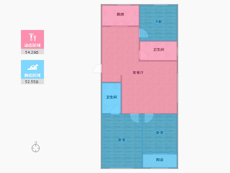 山东省-烟台市-鑫发小区东区-101.06-户型库-动静分区