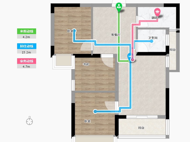 河南省-洛阳市-京熙帝景3期-63.22-户型库-动静线