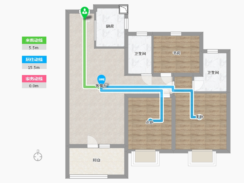 山东省-青岛市-中梁首府-83.00-户型库-动静线