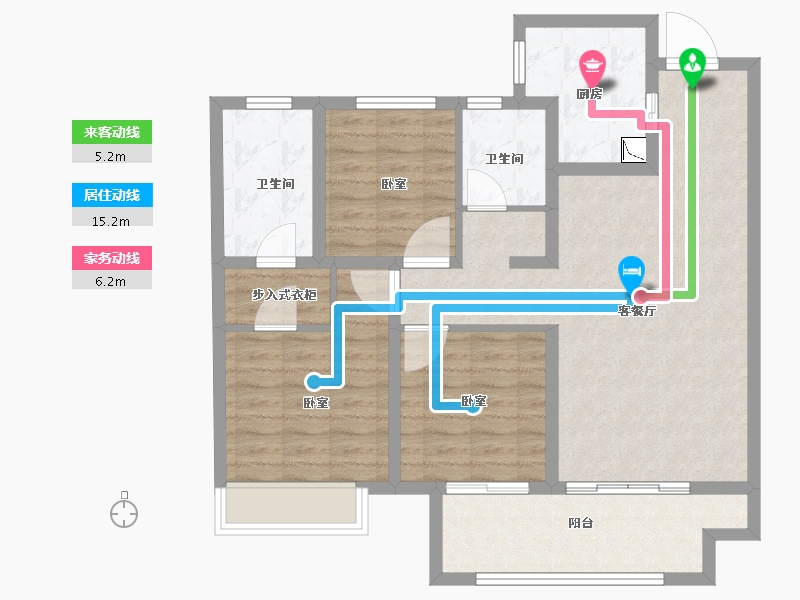 河南省-洛阳市-建业世悦府-92.00-户型库-动静线