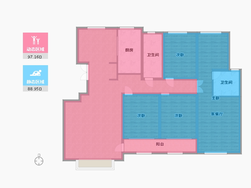 山东省-潍坊市-图蘭朵-168.00-户型库-动静分区