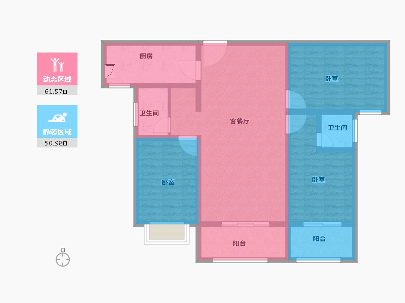 河南省-洛阳市-华芳怡景-100.00-户型库-动静分区