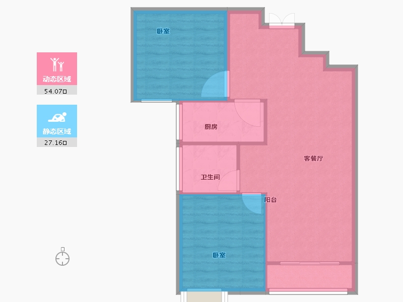 河南省-焦作市-东盛苑-74.34-户型库-动静分区