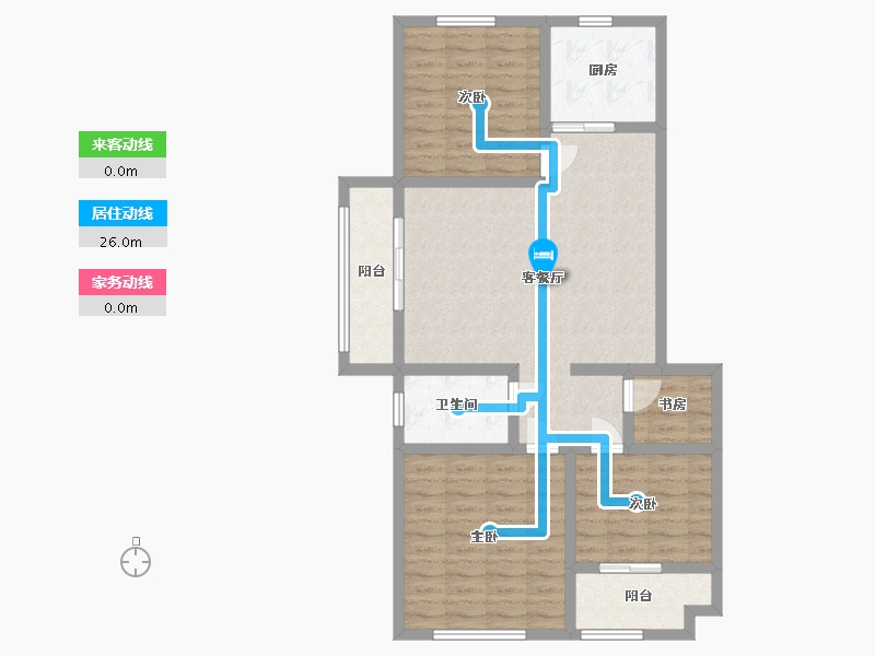 山东省-潍坊市-中房幸福名都-93.57-户型库-动静线