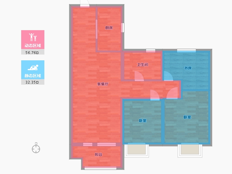 山东省-青岛市-国际海洋智区 云府-79.00-户型库-动静分区