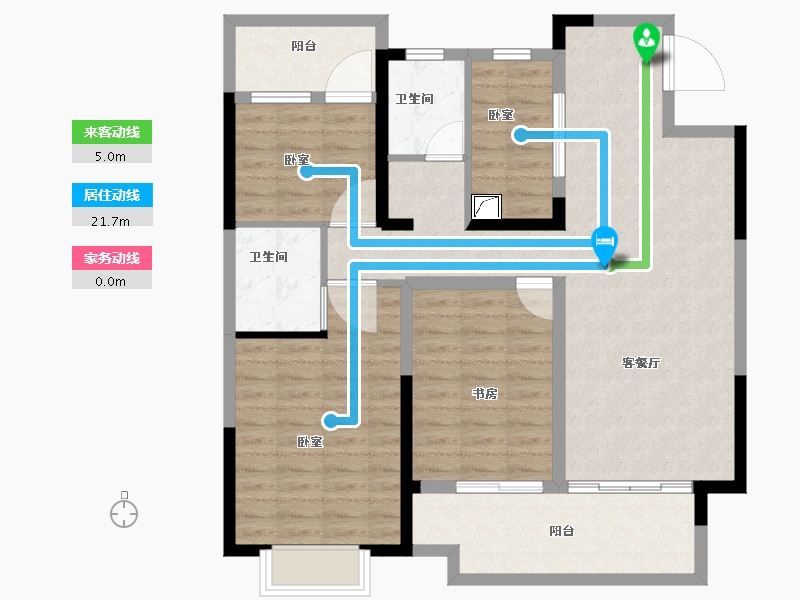 安徽省-合肥市-高速时代御府-103.01-户型库-动静线