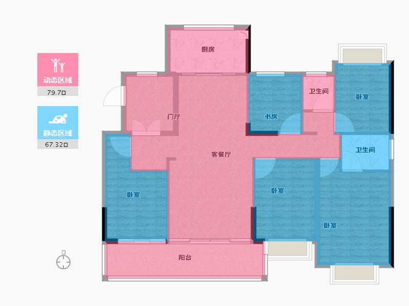 福建省-莆田市-中科·东庄城-133.99-户型库-动静分区