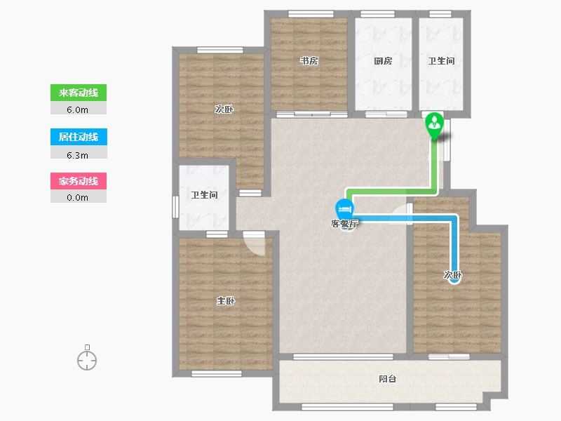 山东省-潍坊市-恒信·领峰-131.33-户型库-动静线