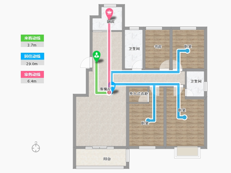 河南省-新乡市-新马金色森林-114.00-户型库-动静线