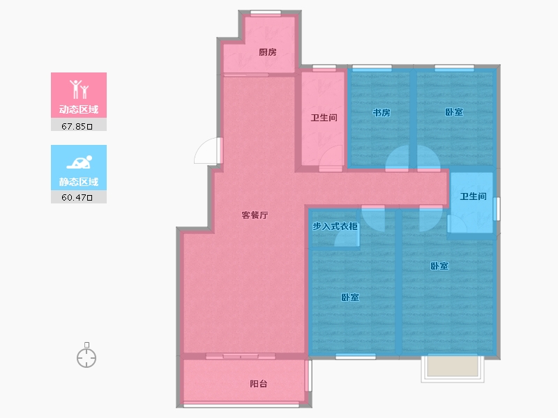 河南省-新乡市-新马金色森林-114.00-户型库-动静分区