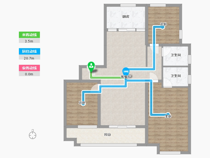 山东省-潍坊市-龙港育秀园-101.07-户型库-动静线