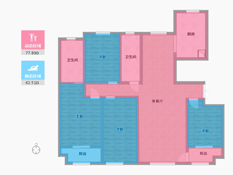 山东省-潍坊市-紫宸名郡-124.04-户型库-动静分区