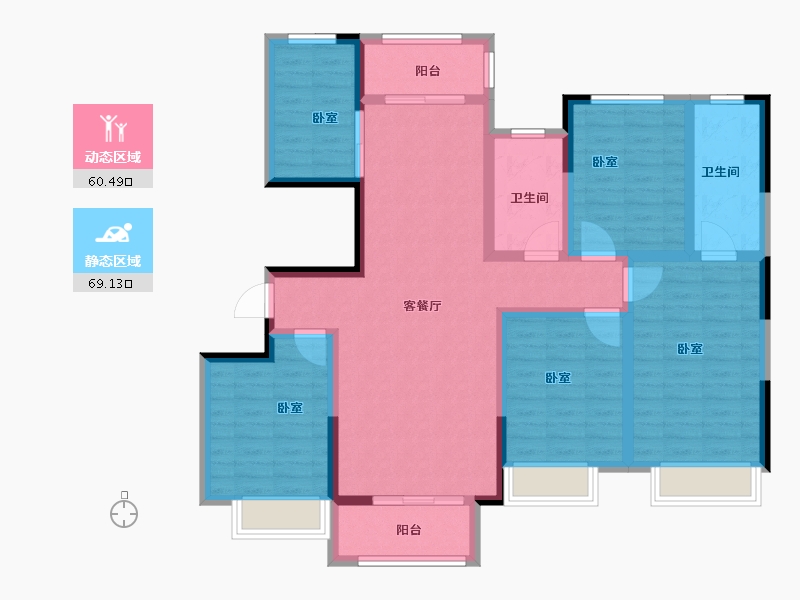 河南省-安阳市-城投绿港-114.79-户型库-动静分区