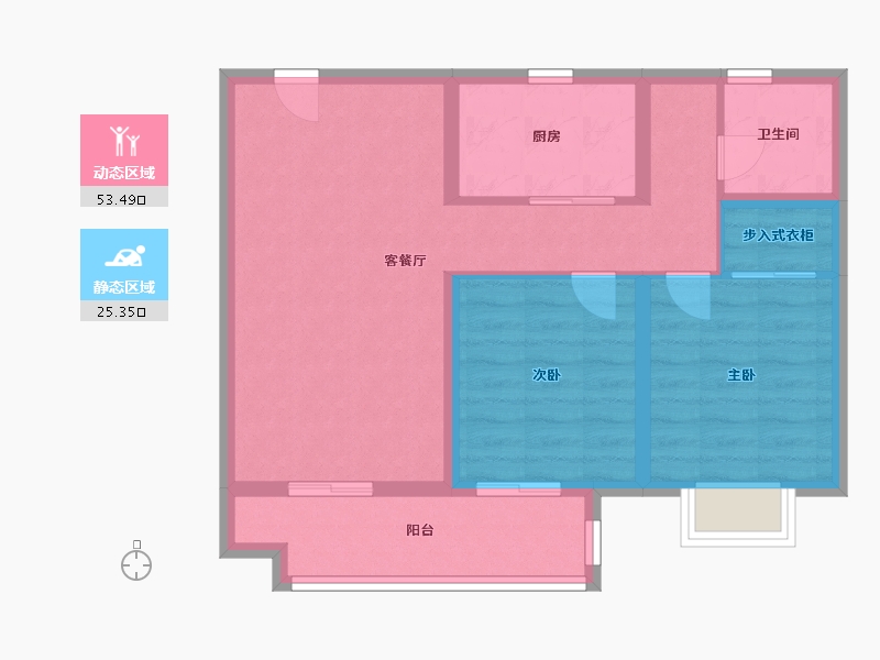 山东省-青岛市-中高名人书苑-70.00-户型库-动静分区