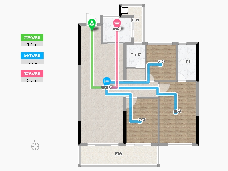 福建省-莆田市-建发玺院-96.00-户型库-动静线