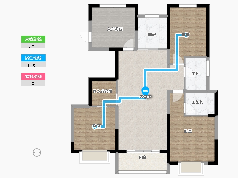 河南省-安阳市-林州柒号院-106.00-户型库-动静线