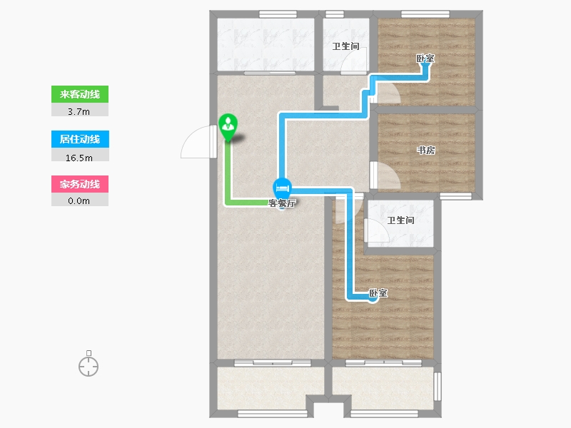 安徽省-合肥市-祥和公馆-94.00-户型库-动静线