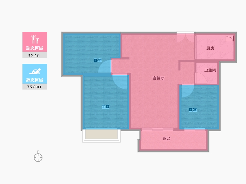 河南省-洛阳市-建业贰号城邦-80.00-户型库-动静分区