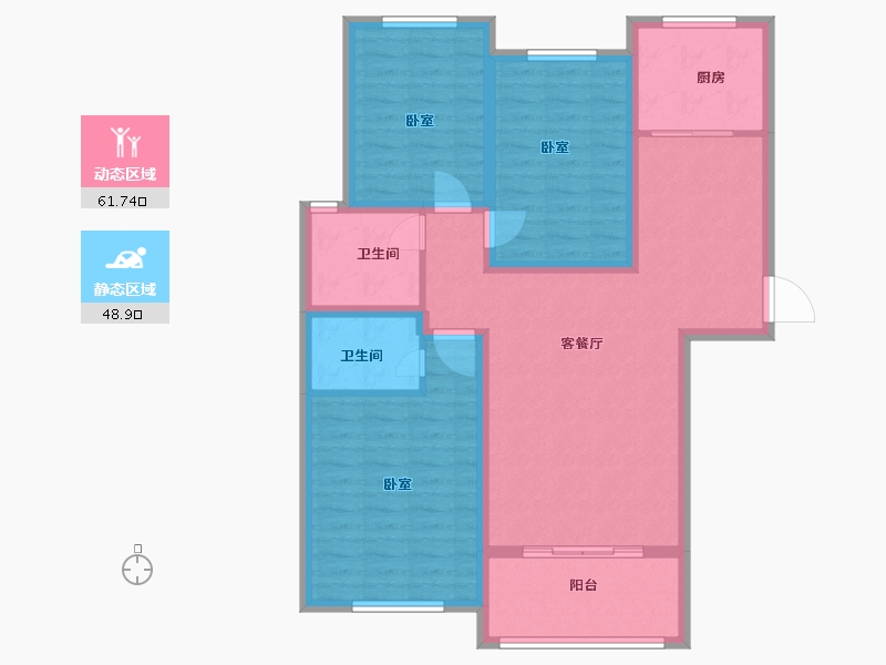 山东省-菏泽市-康地君佳-99.00-户型库-动静分区