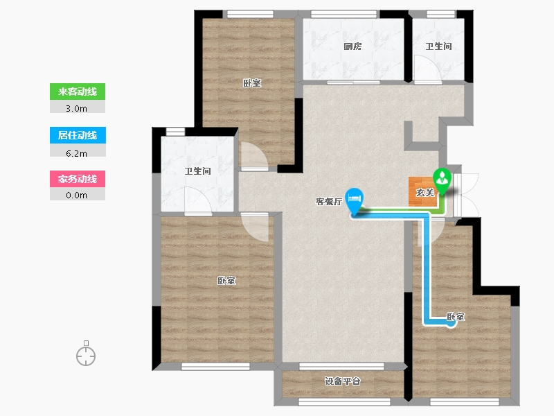 山东省-烟台市-金象泰吉祥家园-98.00-户型库-动静线