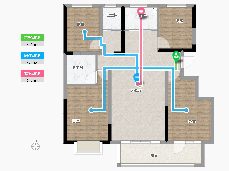 山东省-菏泽市-阜丰君悦城-109.01-户型库-动静线