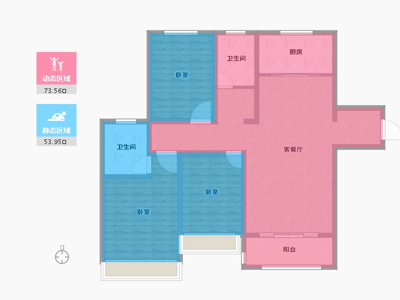 河南省-安阳市-天悦华府-114.20-户型库-动静分区