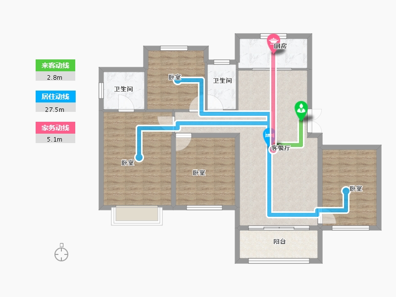 山东省-菏泽市-巨野枫叶正红（枫庭骊景）-111.00-户型库-动静线