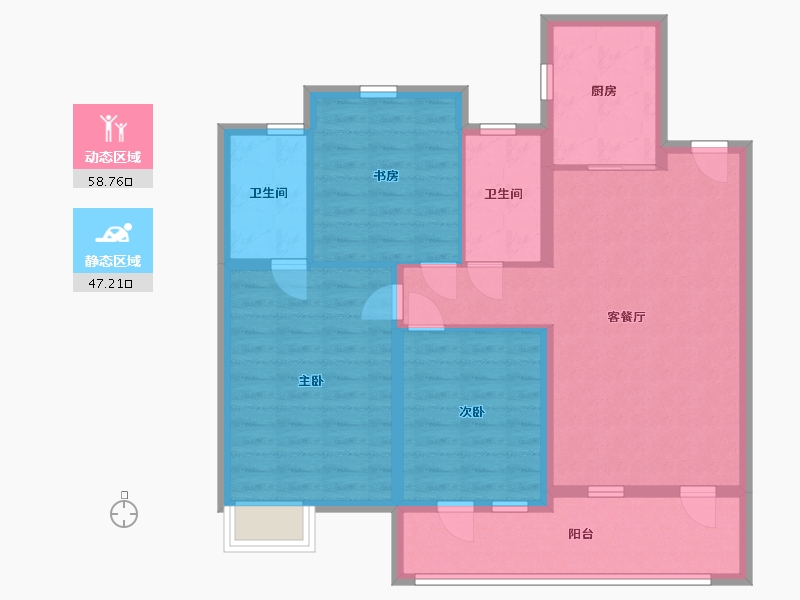 山东省-青岛市-中梁首府-95.00-户型库-动静分区