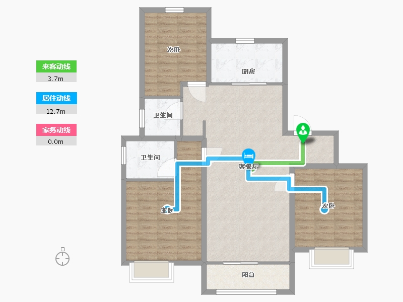 山东省-青岛市-中建锦绣天地-104.00-户型库-动静线