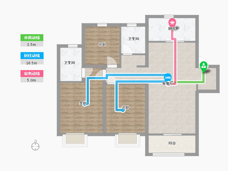 山东省-青岛市-中建锦绣天地-91.00-户型库-动静线