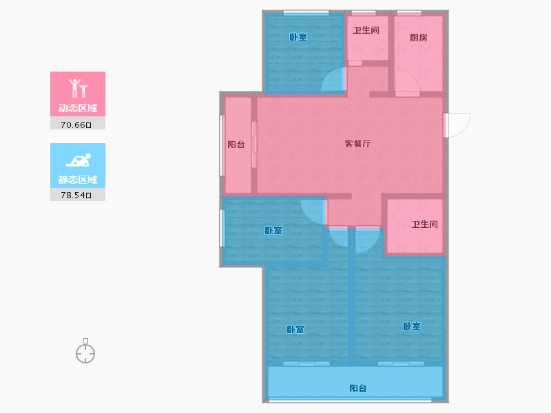 山东省-菏泽市-菏泽佳和广场-133.00-户型库-动静分区