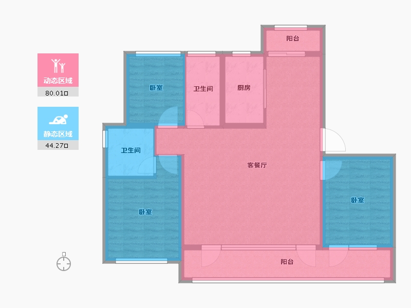 山东省-济南市-融创东山府-111.99-户型库-动静分区