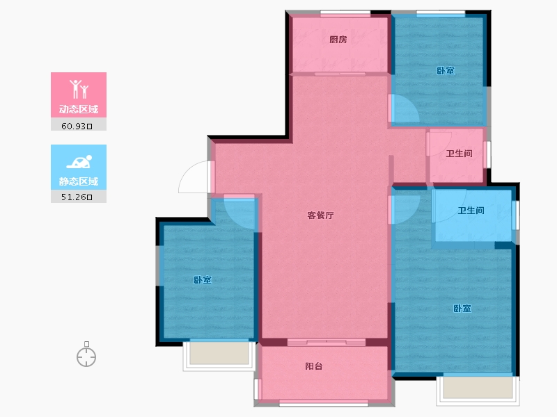 河南省-安阳市-利源永明壹号-101.00-户型库-动静分区