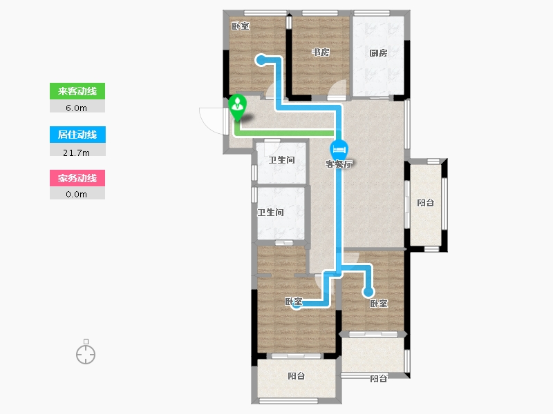 浙江省-绍兴市-杭钢万科紫晶首府-102.00-户型库-动静线