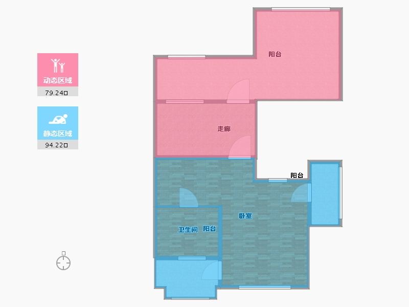 河南省-郑州市-大溪地-160.60-户型库-动静分区