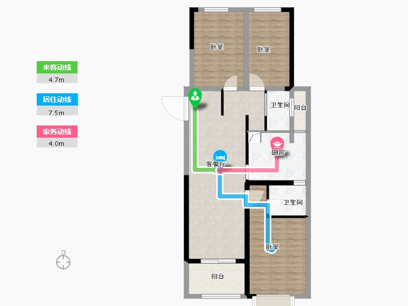 河南省-洛阳市-万富熙悦城-96.83-户型库-动静线