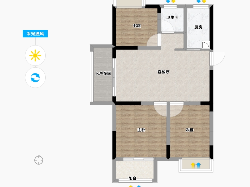 安徽省-宣城市-金銮·御林河畔-79.00-户型库-采光通风