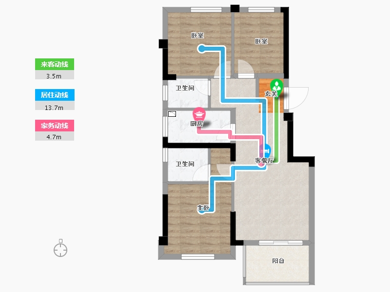 福建省-漳州市-三盛璞悦海-70.80-户型库-动静线